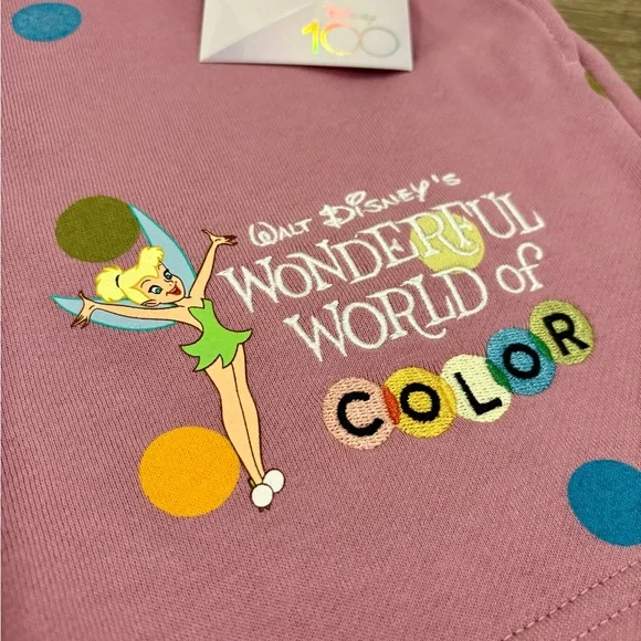 Disney Tinker Bell Pride Month Polka-Dot Shorts NWT Size Small - Picture 2 of 6